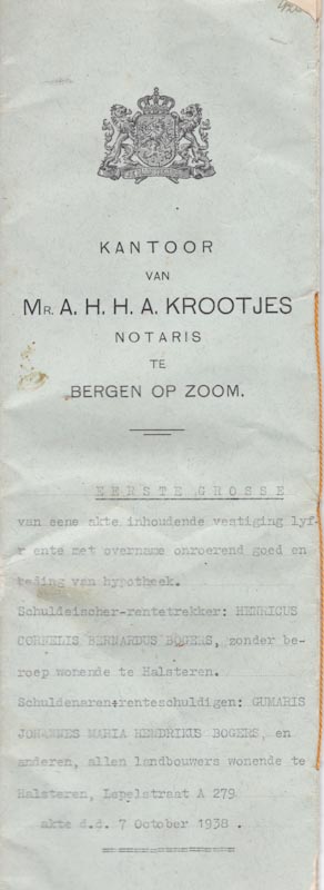akte van lijfrente henri bogers
