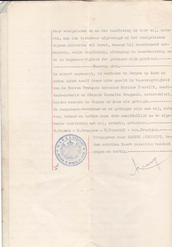 nalatenschap harrie bogers