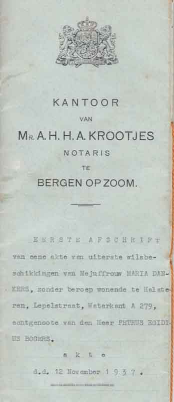testament mieke maria dankers hoeve t slot lepelstraat