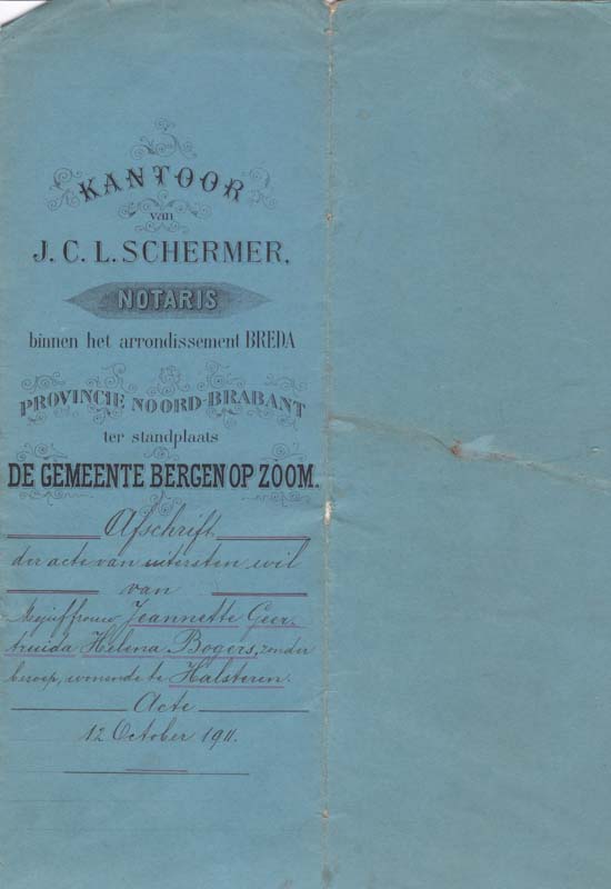akte van uiterste wil johanna wijnen bogers