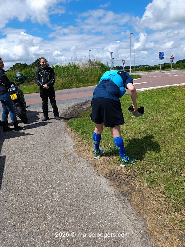 hoofd koelen tijdens lange loop