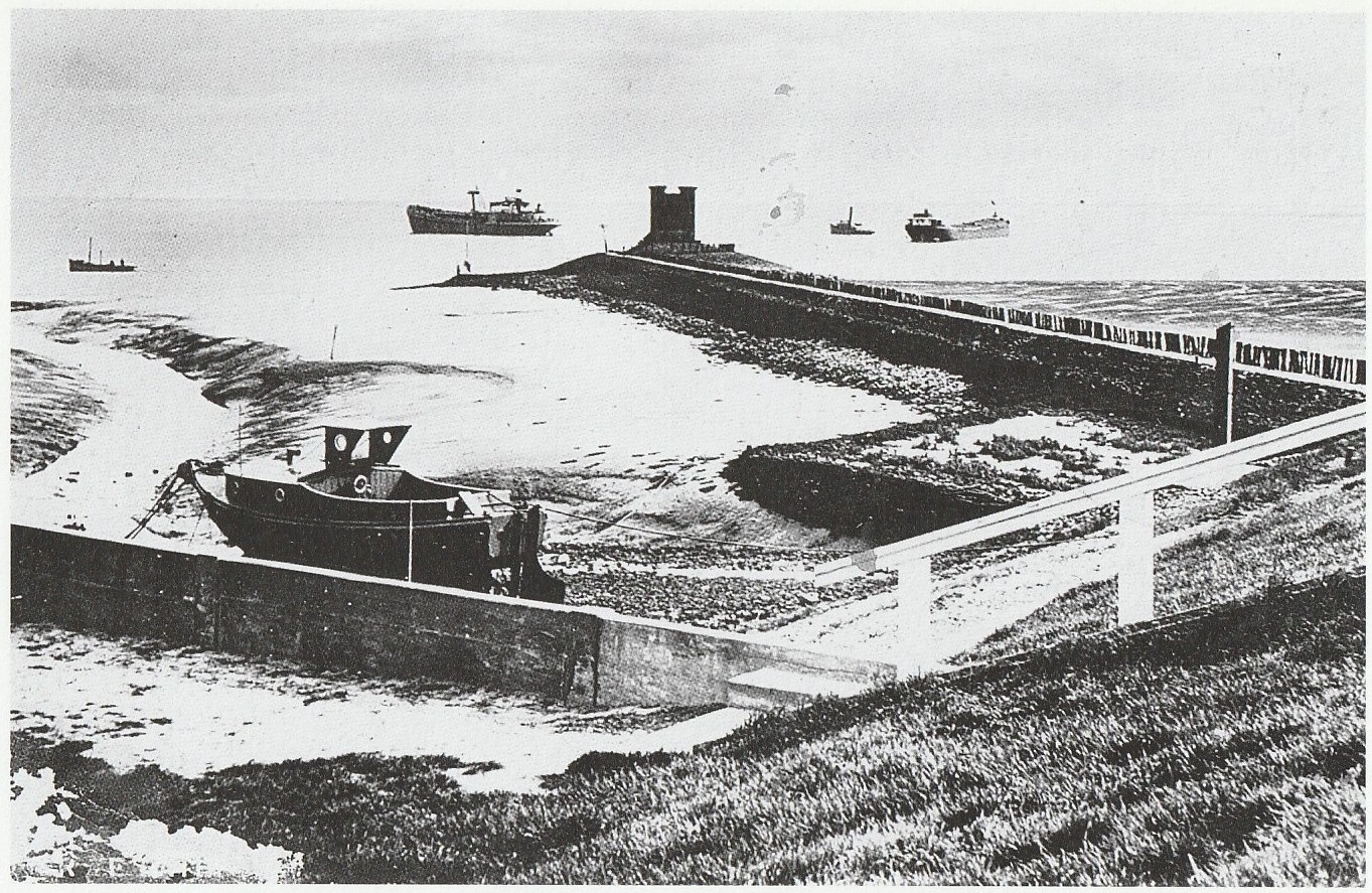 Pijlhuis Bath Westerschelde  vaargeul nauw van Bath waterhoogte